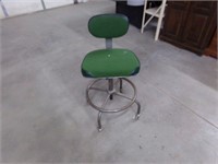 Rolling shop stool