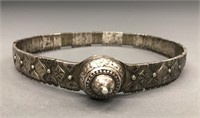 Russian silver & niello belt. Late 19th century.