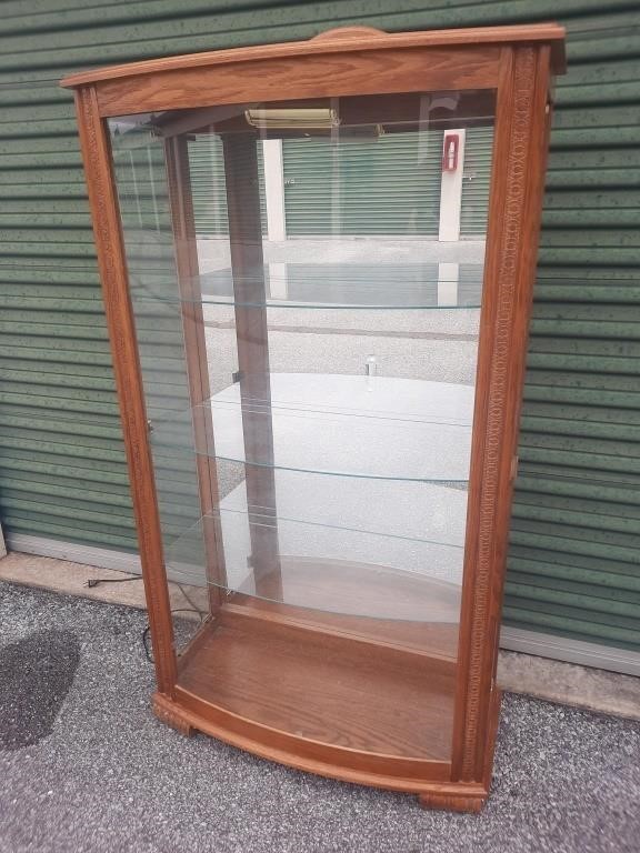 Nice Glass Front Curio Cabinet - Side Access