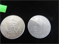 1964 & 76 Us dollar coins