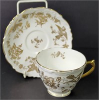 Coalport Gold Bird and Floral set