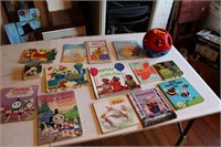 Kids books, vintage shape ball