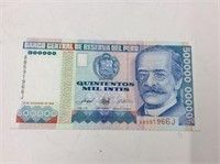 1988 500000 Intis Peru Crisp