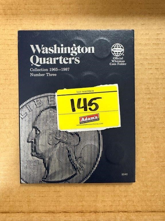 WASHINGTON QUARTER BOOK COMPLETE, 1965-1987