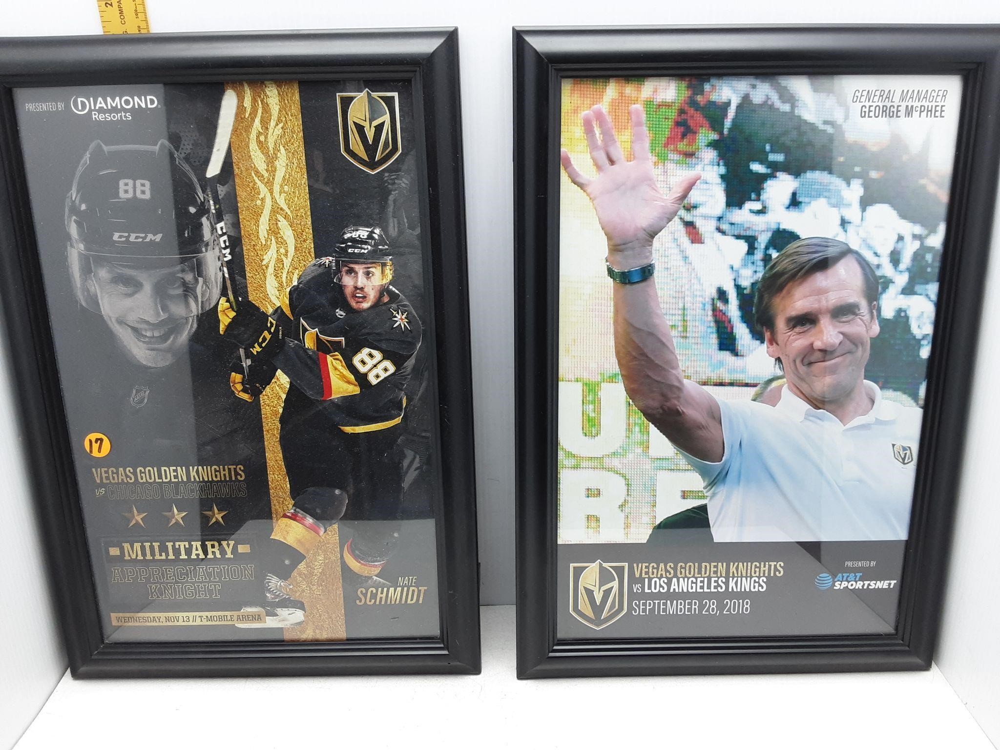 2 VGK FRAMED POSTERS-13X19