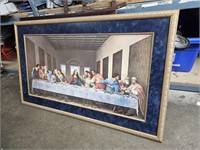 THE LAST SUPPER Framed Picture@47.5inWc28.5inH