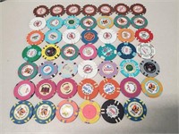 47 Foreign & Domestic Casino Chips