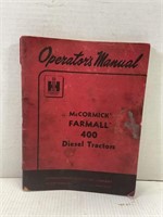 MCCORMICK FARMALL 400 DIESEL TRACTORS OPERATORS