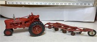 ERTL FARMALL tractor and plough