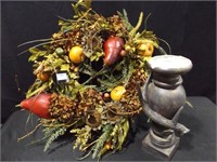 Botanical Wreath, Antler Vase
