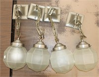 (4) Hanging Light Fixtures