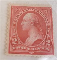 1894 - 1899 2 Cent Washington US Postage Stamp