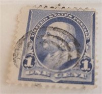 1890 - 1893 1 Cent Franklin US Postage Stamp