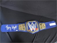 BRAY WYATT SIGNED WWE TOY BELT JSA COA