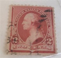 1890 - 1893 2 Cent Washington US Postage Stamp