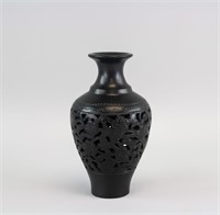 Chinese Modern Black Pottery Vase with Factory MK