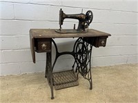 Vtg. Treadle Sewing Machine