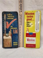 Cigarette Advertising  Thermometers: Winston, L&M