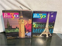 Eiffel Tower & Big Ben Puzz 3Ds