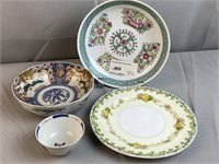 Vintage Plates & Bowls -4 Pcs