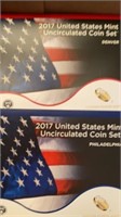2017 US Mint P & D uncirculated coin sets