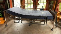 Hospital Bed With Mattress & Side Rails on