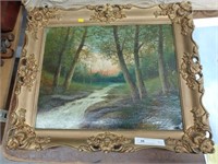 Antique Oil on Canvas Painting