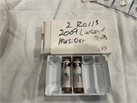 (2) Rolls 2009 Lincoln Cents