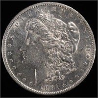 1891-S MORGAN DOLLAR AU/BU