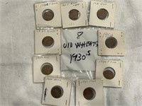 (8) 1930s Wheat Pennies