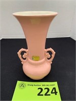 Abingdon Pottery Pink Double Handle Vase