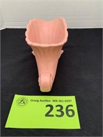 Abingdon Pottery Pink Cornucopia Vase