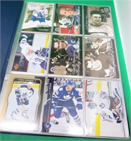 108x Toronto Maple Leafs Hockey Cards In Binder YG