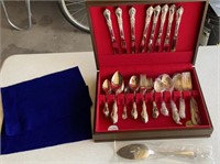 Partial set of W.M.A. Rogers Oneida flatware in
