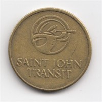 Saint John Transit Brass Token