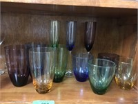 Lenox colored glasses with Boxes