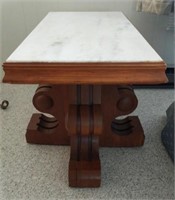 Pair of Marble Top End Tables