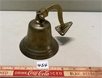 ANTIQUE WALL MOUNT BRASS BELL