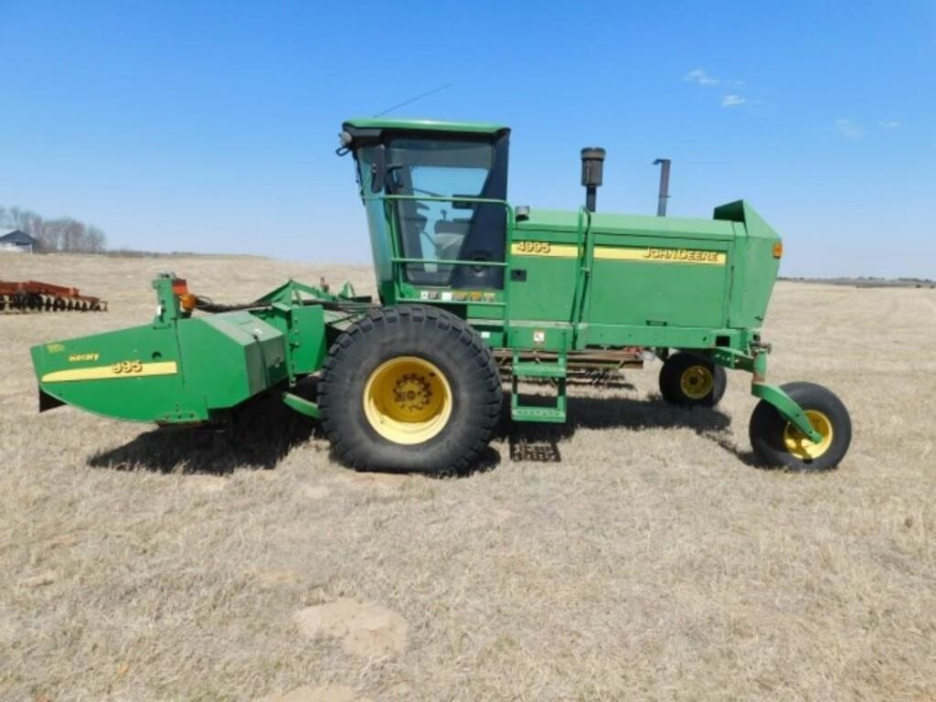 2009 John Deere 4995 Rotary self-propelled swather | Live and Online ...