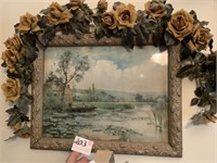 Antique Waterscene Picture