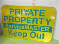 OLD METAL SERVICEMASTER SIGN