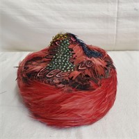 Vintage Pointed Feather Hat