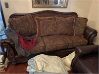 Matching Loveseat and Sofa with Pillows