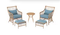 Style Selections Lilywood 5-Piece Woven Patio Set