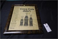 1963 Coca- Cola newspaper Clipping Coca cola didnt