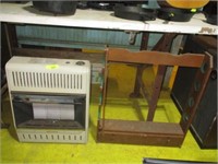 3-burner gas heater and gun rack