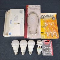 Assorted Light Bulbs & Lamp Hardware