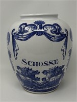 SCHOSSE Transferware Jar Vessel Crock