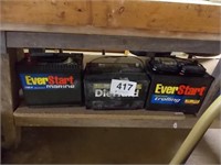 1 car battery - 2 Marine batteries (as found in