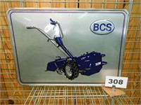 BCS TILLER SIGN - 28x20 IN